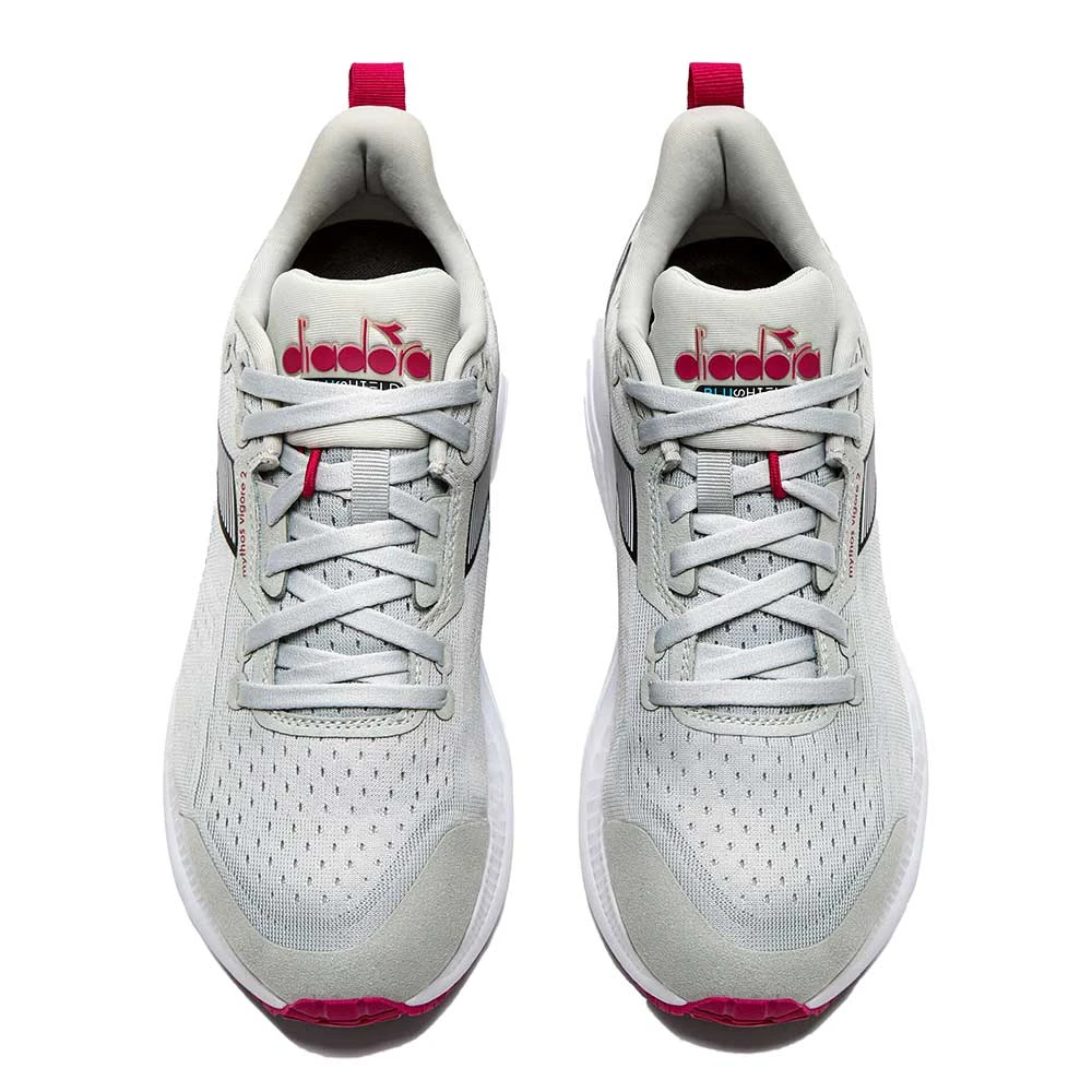 Diadora Women's Mythos Blushield Vigore 2 Running Shoe - Silver Dd/Blk/Rubine Red - Regular (B) - Image 2