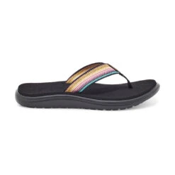 Teva Women's Voya Flip Sandal - Antiguous Black Multi- Regular (B)