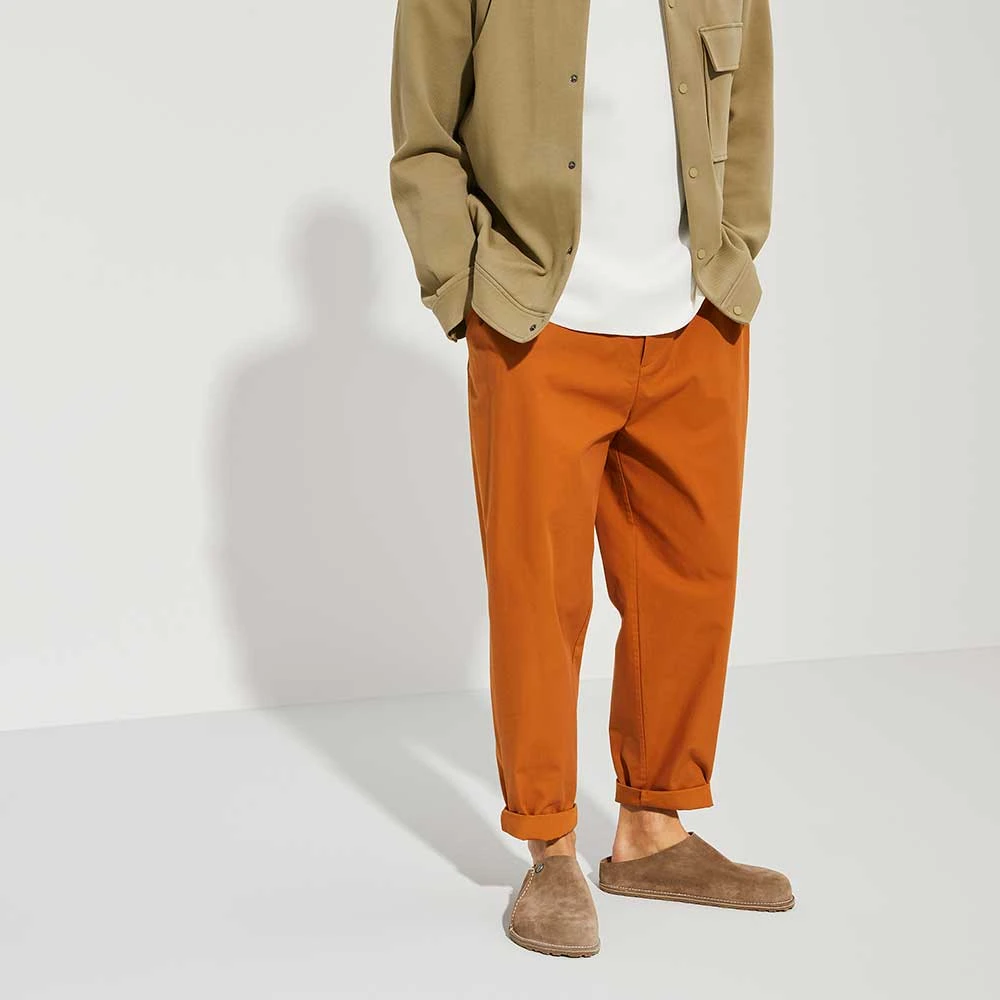 Birkenstock Women's Zermatt Suede Slipper - Gray Taupe - Medium/Narrow - Image 7