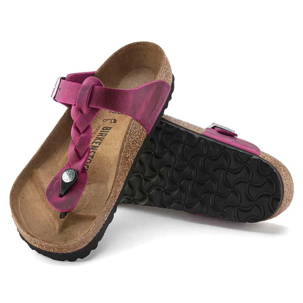 Birkenstock Women's Gizeh Braid Sandal- Festival Fuchsia- Regular/Wide - Image 4