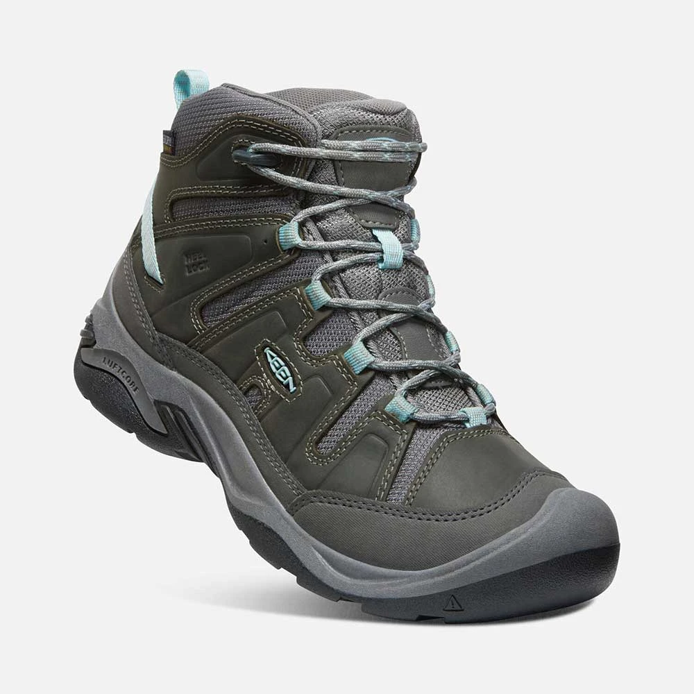 Keen Women's Circadia Mid WP Hiking Boot - Steel Grey/Cloud Blue - Regular (B) - Image 2