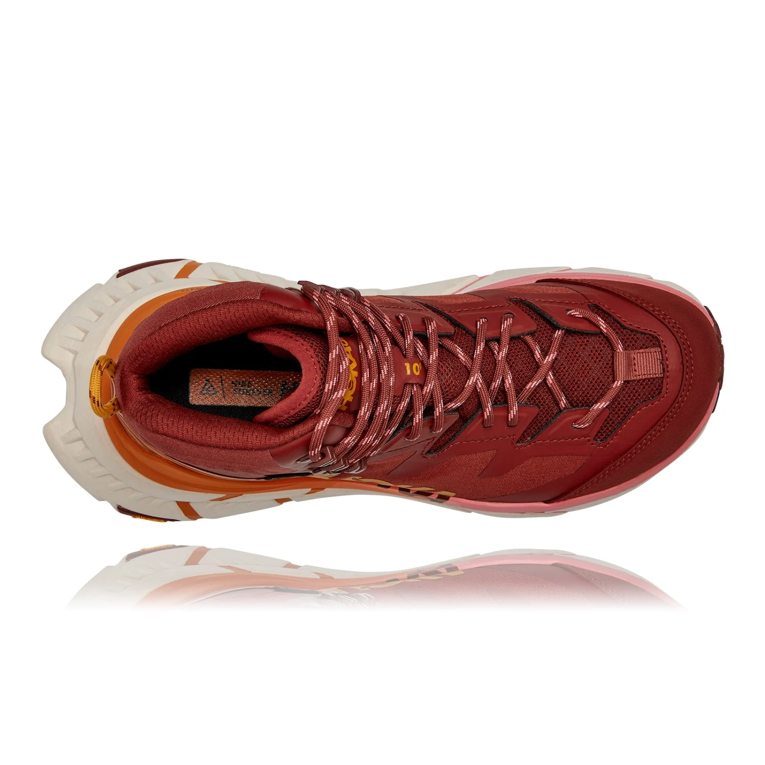 Hoka Women's TenNine Hike GoreTEXHiking Shoes - Cherry Mahogany/Strawberry Ice - Regular (B) - Image 4