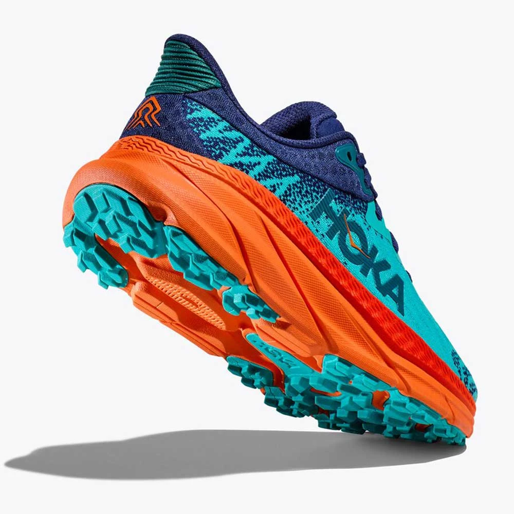 Hoka Women's Challenger ATR 7 Trail Running Shoe - Ceramic/Vibrant Orange - Regular (B) - Image 3