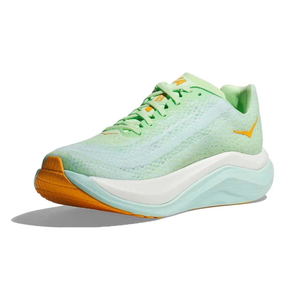 Hoka Women's Mach X Running Shoe - Lime Glow/Sunlit Ocean - Regular (B) - Image 2