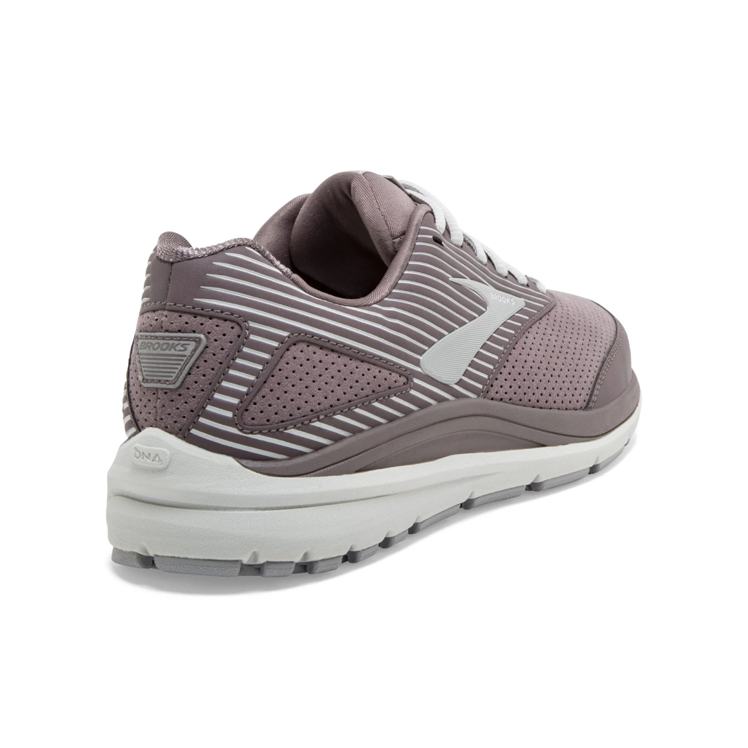 BROOKS Women's Addiction Walker Suede Walking Shoe - Shark/Alloy/Oyster - Wide (D) - Image 4