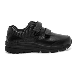 BROOKS Women's Addiction Walker VStrap 2Walking Shoe- Black/Black- Wide (D)