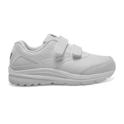 BROOKS Women's Addiction Walker VStrap 2 Walking Shoe - White/White- Regular (B)