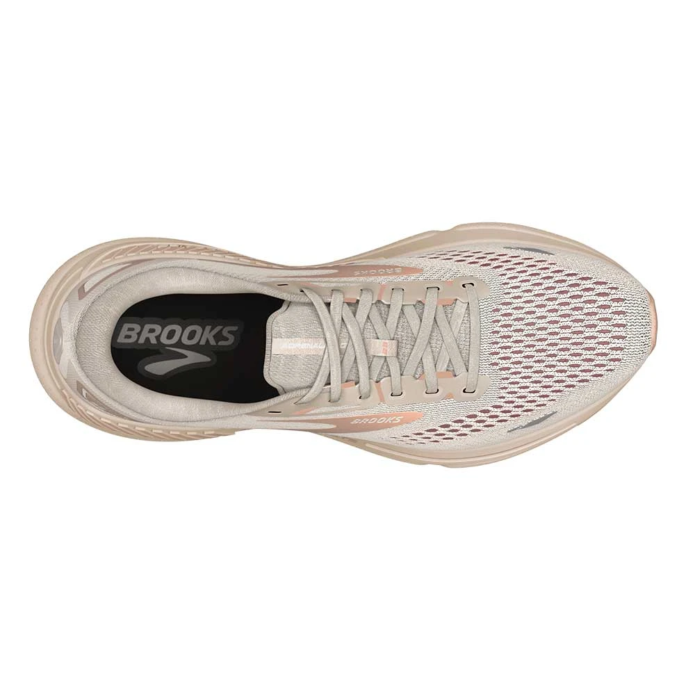 BROOKS Women's Adrenaline GTS 23 Running Shoe - Crystal Grey/Villa/White- Regular (B) - Image 4