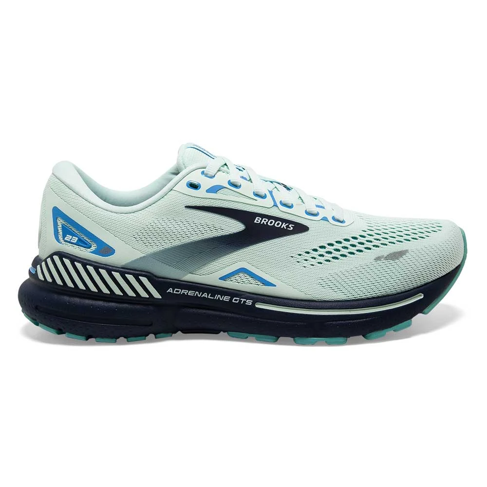 BROOKS Women's Adrenaline GTS 23 Running Shoe - Blue Glass/Nile Blue/Marina- Regular (B)