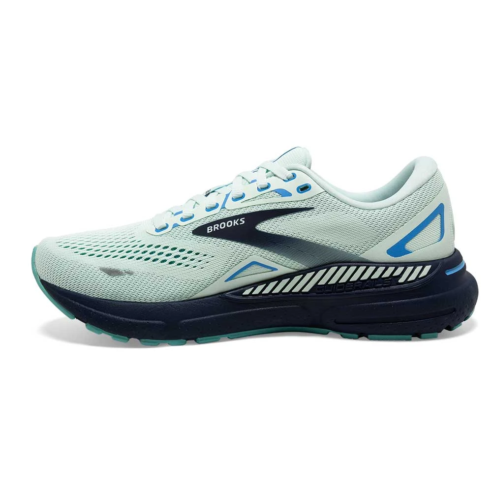 BROOKS Women's Adrenaline GTS 23 Running Shoe - Blue Glass/Nile Blue/Marina- Wide (D) - Image 3