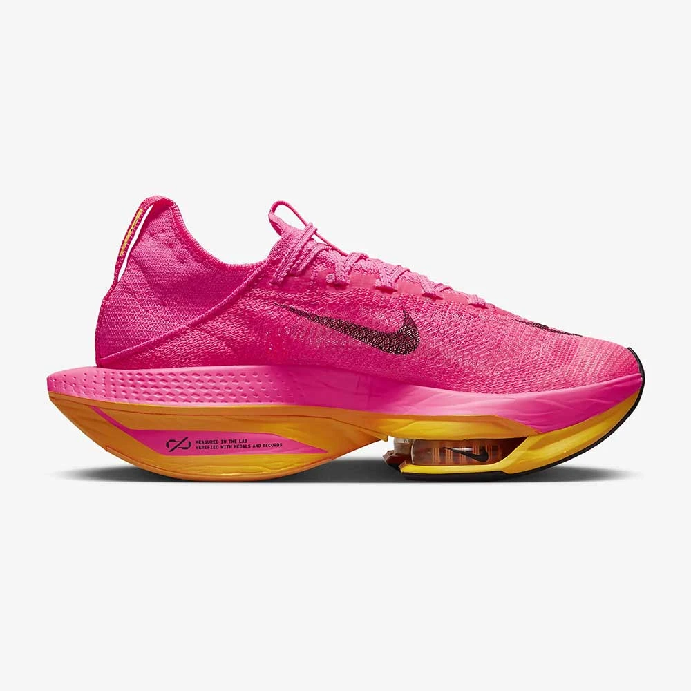 Women's Nike Alphafly 2 Running Shoe - Hyper Pink/Black/Laser Orange- Regular (B)