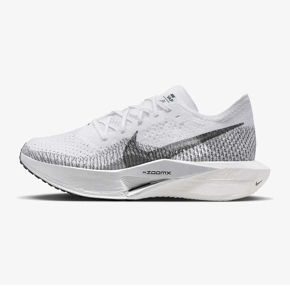 Women's Nike ZoomX Vaporfly Next% 3 Running Shoe- White/Dark Smoke Grey/Particle Grey- Regular (B) - Image 3