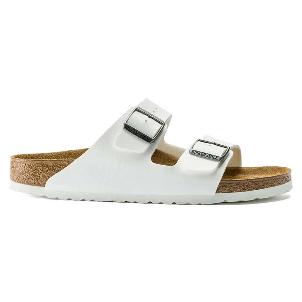 Birkenstock Women's Arizona Birko Flor Sandal- White- Medium/Narrow - Image 3