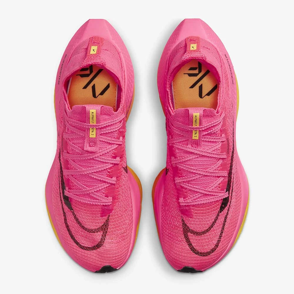 Women's Nike Alphafly 2 Running Shoe - Hyper Pink/Black/Laser Orange- Regular (B) - Image 3