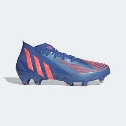 ADIDAS Unisex Predator Edge .1 FG Soccer Shoe - Hi-Res Blue/Turbo/Hi-Res Blue - Regular (D)