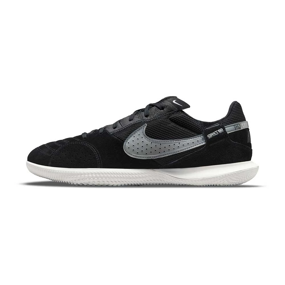Unisex Nike Streetgato IC Soccer Shoe- Black/Summit White- Regular (D) - Image 2