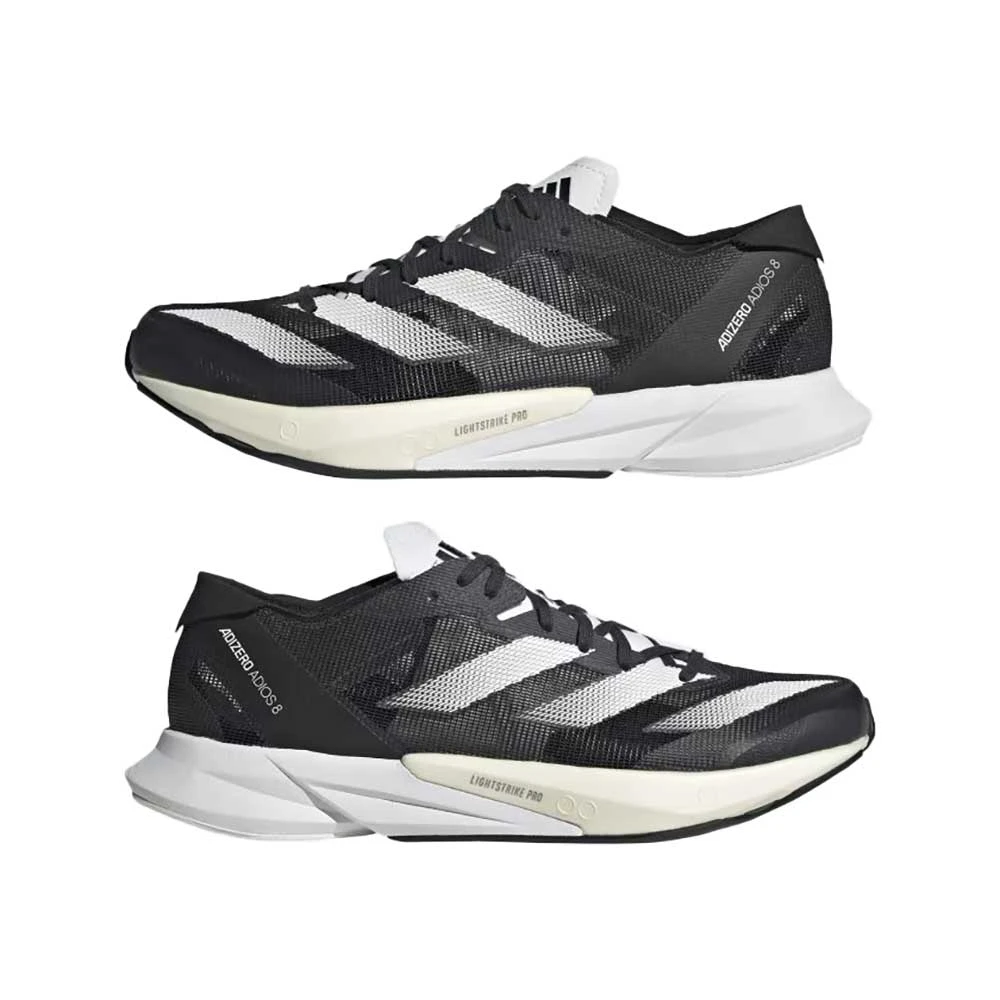 ADIDAS Women's Adizero Adios 8 Running Shoe - Carbon/FTWR White/Core Black - Regular (B) - Image 7