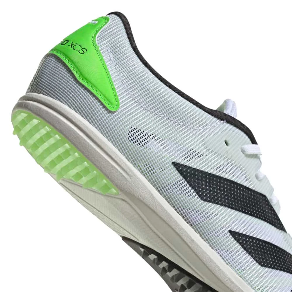 ADIDAS Unisex AdiZERO XC Spikes - Cloud White/Night Metallic/Solar Green - Regular (D) - Image 6