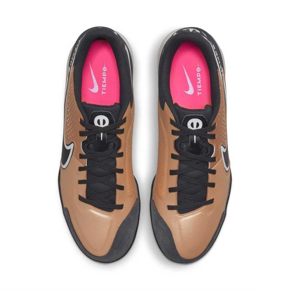 Unisex Nike Tiempo Legend 9 Academy IC/Court Soccer Shoe - Metallic Copper/White - Image 4