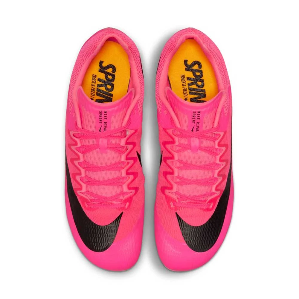 Unisex Nike Zoom Rival Sprint Spike- Hyper Pink/Black/Laser Orange- Regular (D) - Image 4