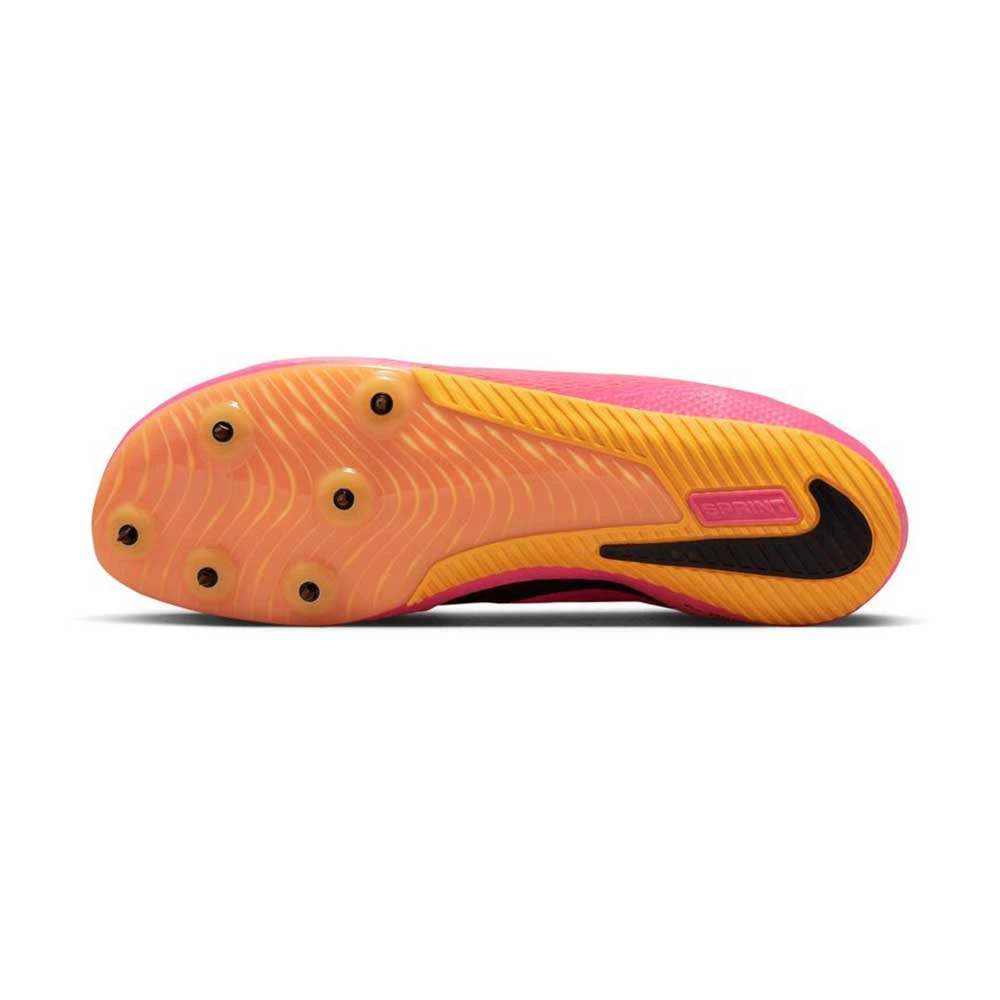 Unisex Nike Zoom Rival Sprint Spike- Hyper Pink/Black/Laser Orange- Regular (D) - Image 6