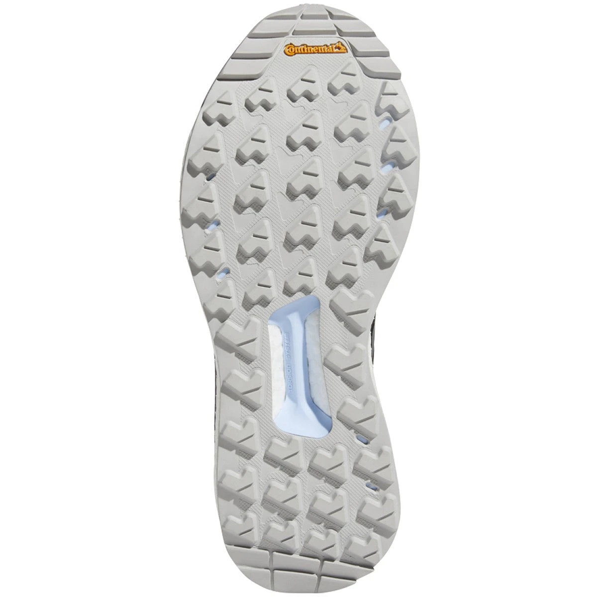 ADIDAS Women's Terrex Free Hiker GoreTEX Hiking Shoe - Carbon/Grey/Glow Blue - Regular (B) - Image 4