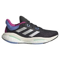 ADIDAS Women Solar Glide 6 Running Shoe - Carbon/Silver Met/Blue Fusion - Regular (B)