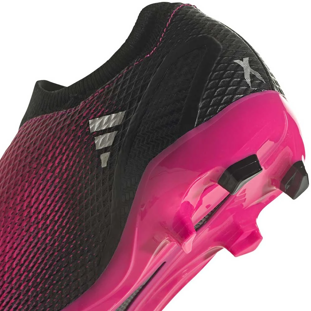 ADIDAS Unisex X Speedportal.3 LL FG Soccer Shoe - Team Shock Pink 2/Zero Metalic/Core Black - Regular (D) - Image 3
