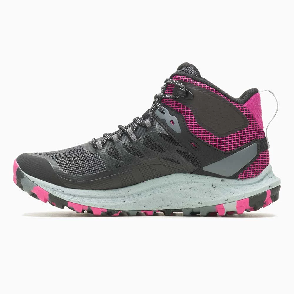 Merrell Women's Antora 3 Mid Waterproof Boot - Black/Fuchsia - Regular (B) - Image 2