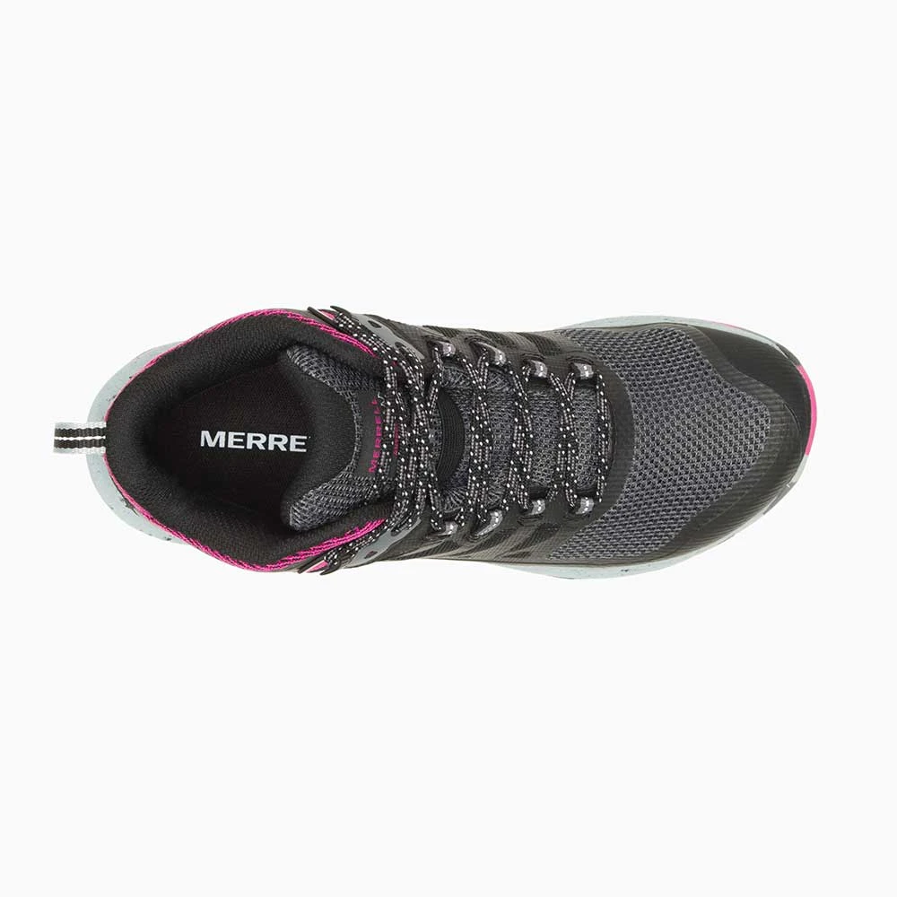 Merrell Women's Antora 3 Mid Waterproof Boot - Black/Fuchsia - Regular (B) - Image 5