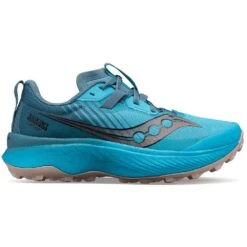 Saucony Women's Endorphin Edge Trail Shoe- Ocean/Loam- Regular (B)