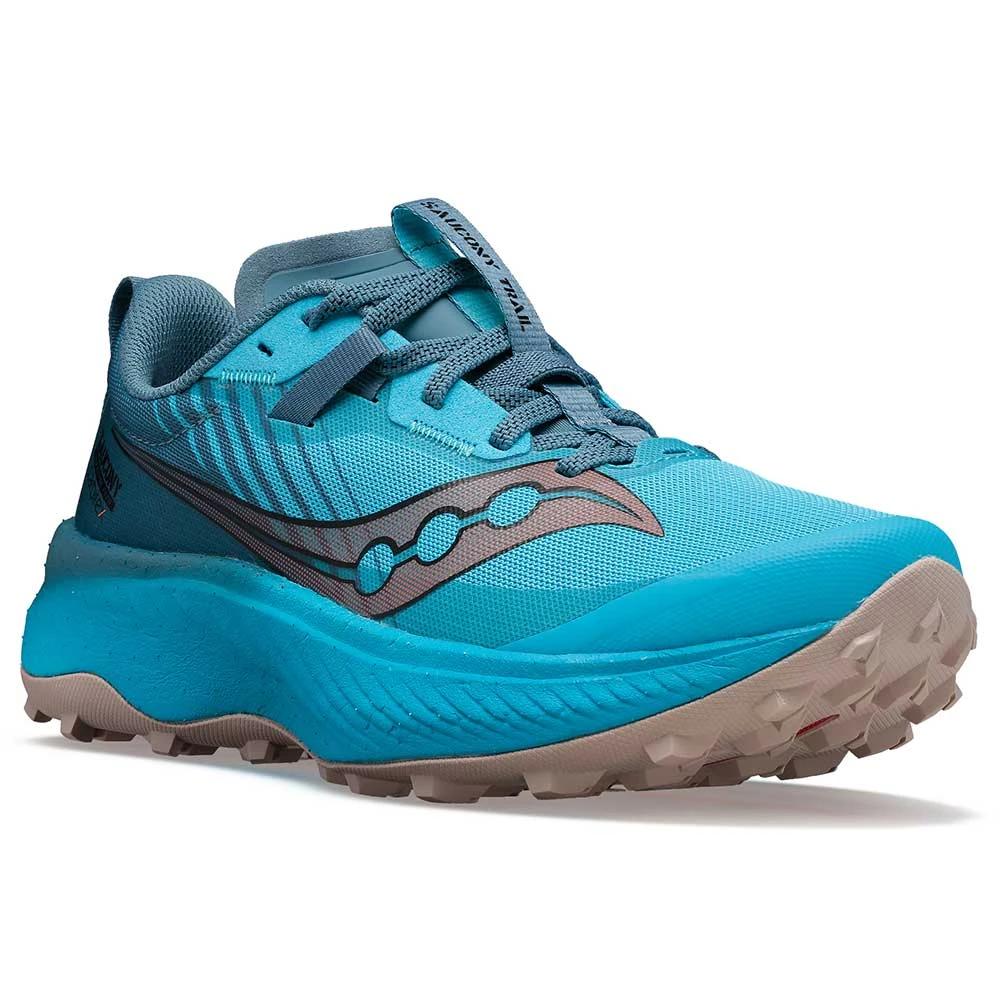 Saucony Women's Endorphin Edge Trail Shoe- Ocean/Loam- Regular (B) - Image 2