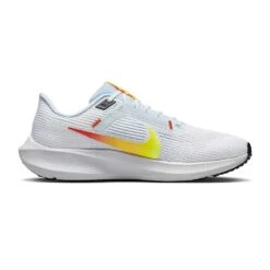 Nike Women's Air Zoom Pegasus 40 Running Shoe- White/Picante Red/Tint Blue- Regular (B)