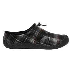 Keen Women's Howser III Slide Shoe - Black Plaid/Steel Grey - Regular (B)